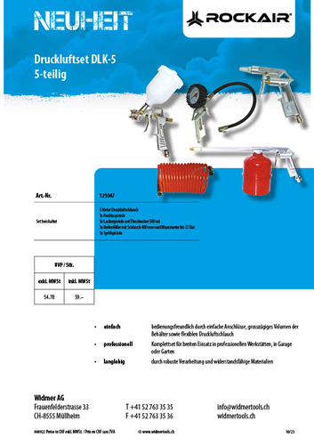 Rockair Druckluftset DLK-5