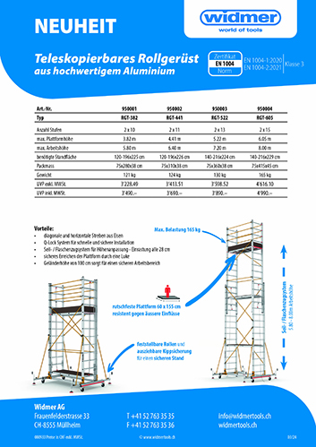 Proton teleskopierbares Rollgerüst