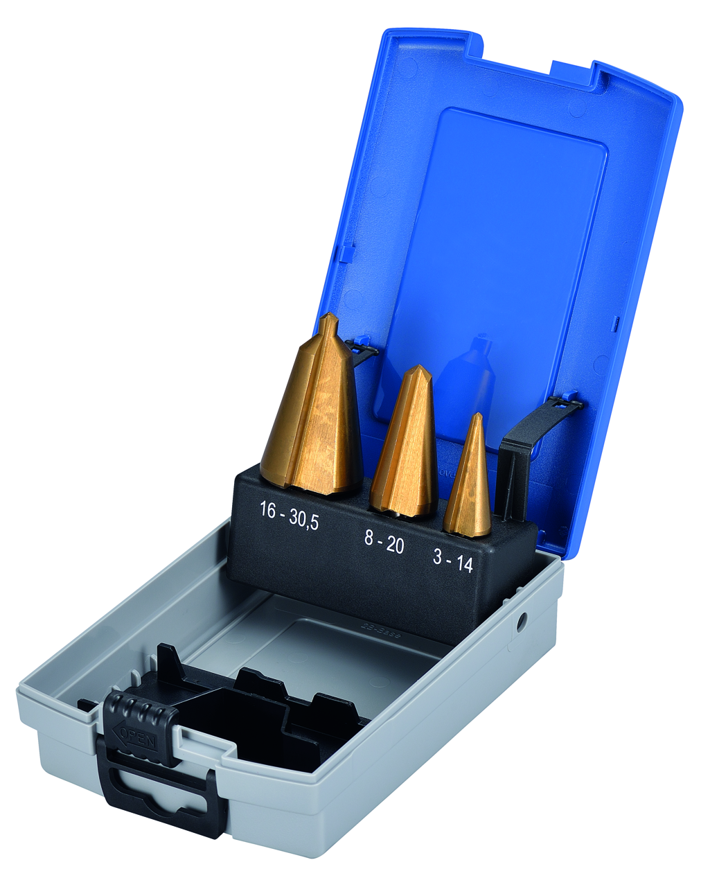 Bohrkassette Proton D-3TT Blechschälbohrersatz HSS, TIN