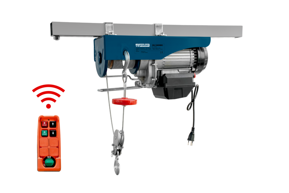 Seilwinde elektrisch Proton SW-500MRC, mit Fernbedienung