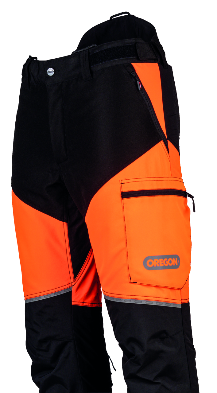 Schnittschutzhose Oregon ForestXFiber orange/schwarz Gr. M