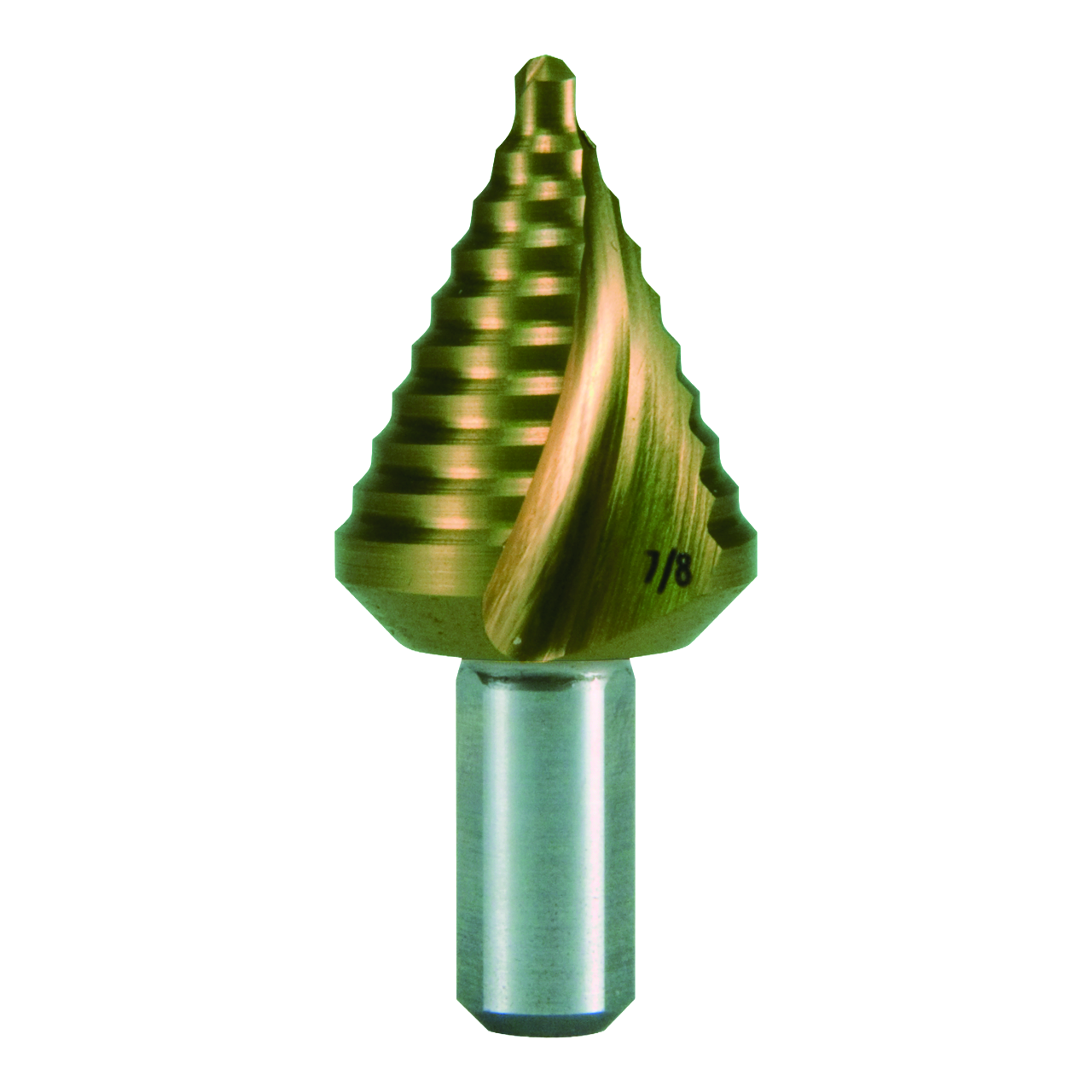 Stufenbohrer Ruko HSS TiN Kreuzanschliff Form C Zollabmessungen Ø 7/8"