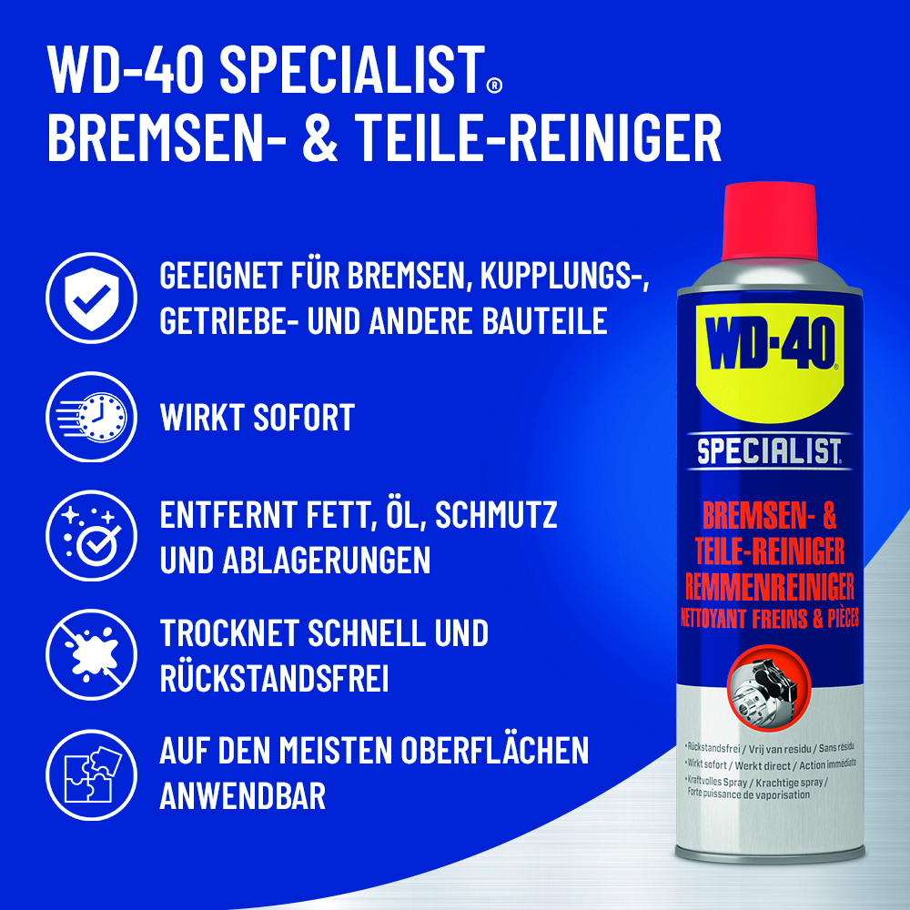 WD-40 Specialist 500ml Bremsen-&Teilereiniger