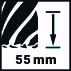 "Kernbohrer, Ruko HSS, TiAlN, Weldonschaft (¾""), Schnitttiefe 55,0 mm, Ø 59,0 m