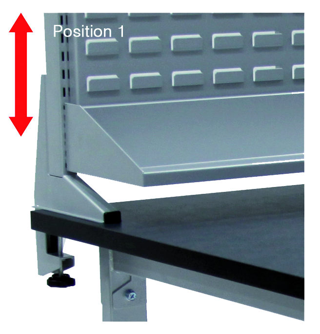 Ablage für Werkbankrückwände Widmer, L= 1800 mm