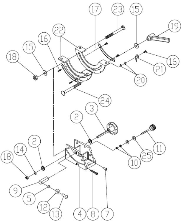 Scie à ruban à bois Proton HBS-480-2T