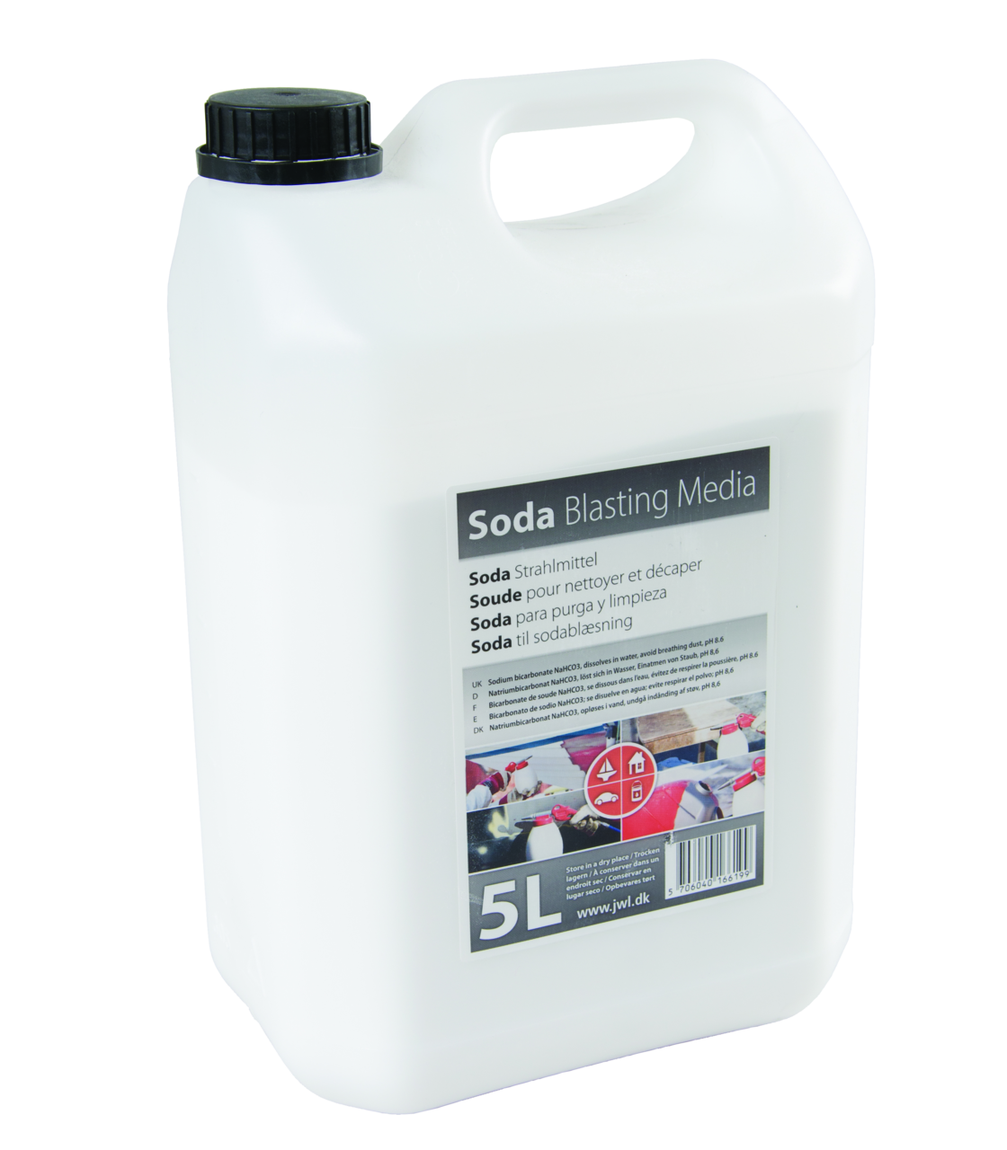 Sodastrahlmittel Rockair 5L