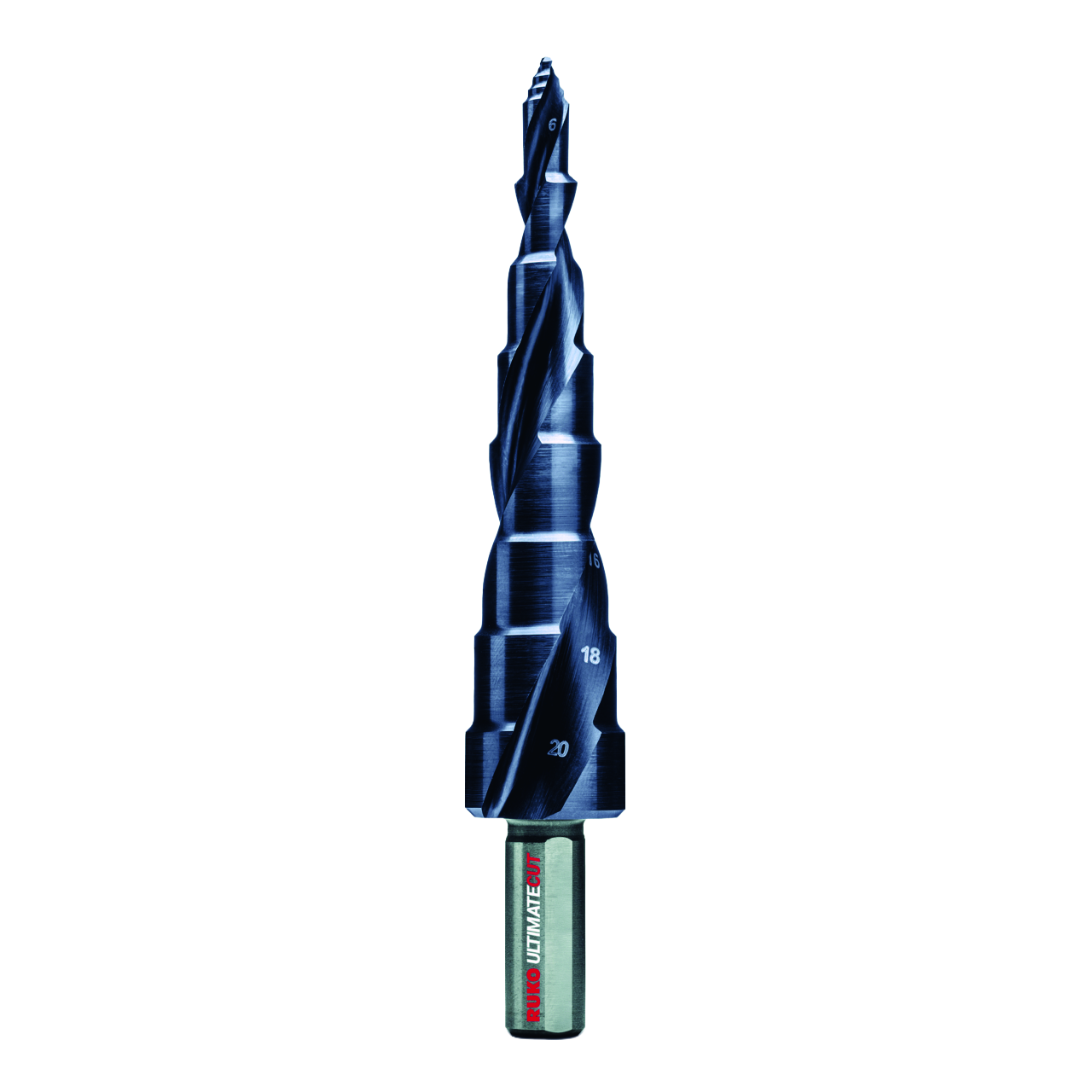 ULTIMATECUT Multidrill Ruko HSS RUnaTEC FLOWSTEP® Spitze Ø 6,0 - 20,0 mm