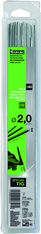 Schweissstäbe GYS, 40 Stk., TIG 2.0 mm, Inox 316L