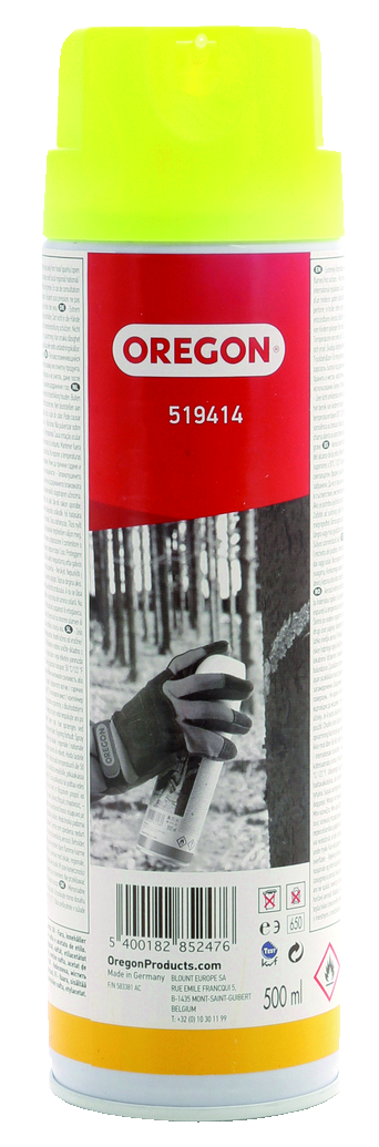 Forstmarkierspray Oregon gelb fluoriszierend, Dose à 500 ml