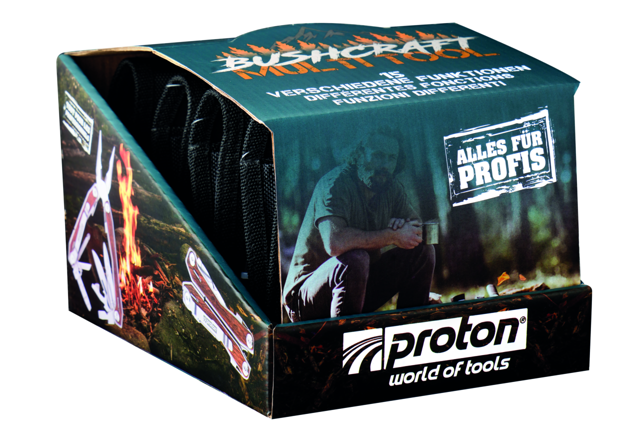 Multitool Proton Bushcraft  mit 15 Funktionen