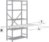 Fachboden Schwerlast Zinc 1500x800x30 mm