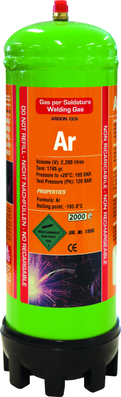 Einweg Gasflasche GYS Argon Pur 2,2 l