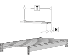 Einlegeboden Master / Variant 3300x1030x32 mm