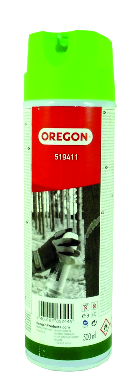 Forstmarkierspray Oregon grün fluoriszierend, Dose à 500 ml