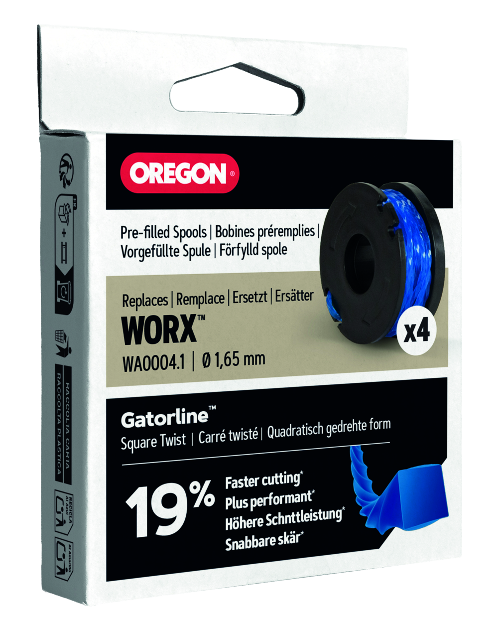 Fadenspulen Oregon Gatorline befüllt 1.65 mm