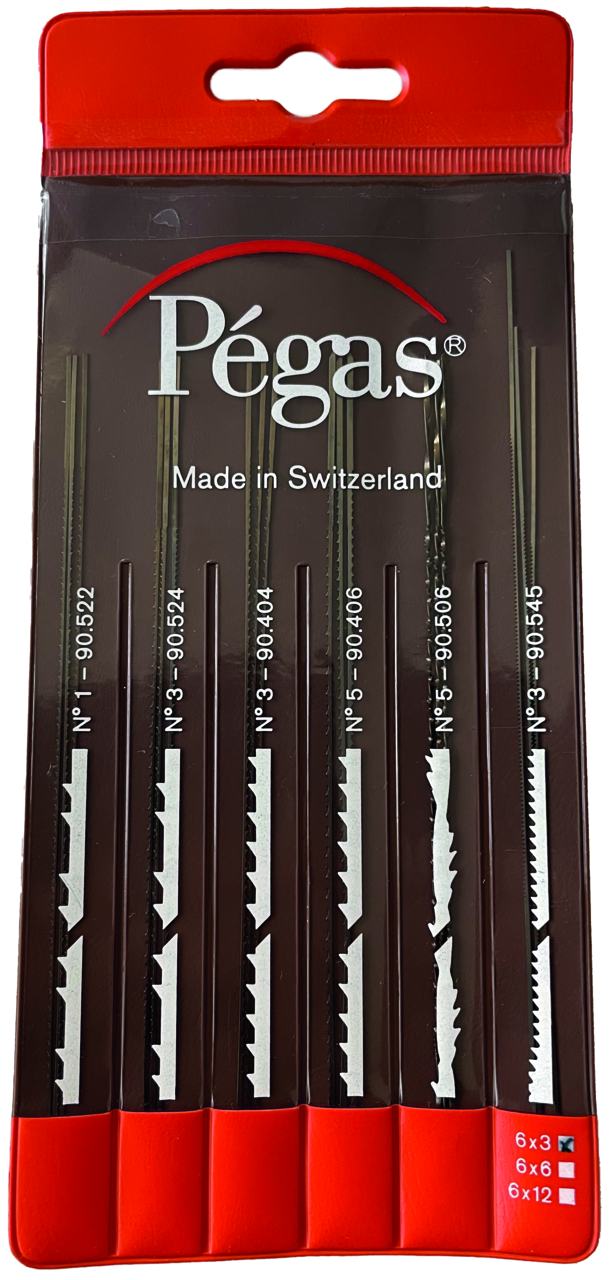Laubsägeblättersatz Proton für Holz, Metall und Kunststoff, 5"-130 mm