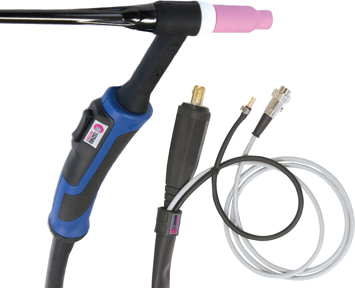 Brennerpaket GYS 4 m, mit Doppeltaster SR26 DB, luftgekühlt