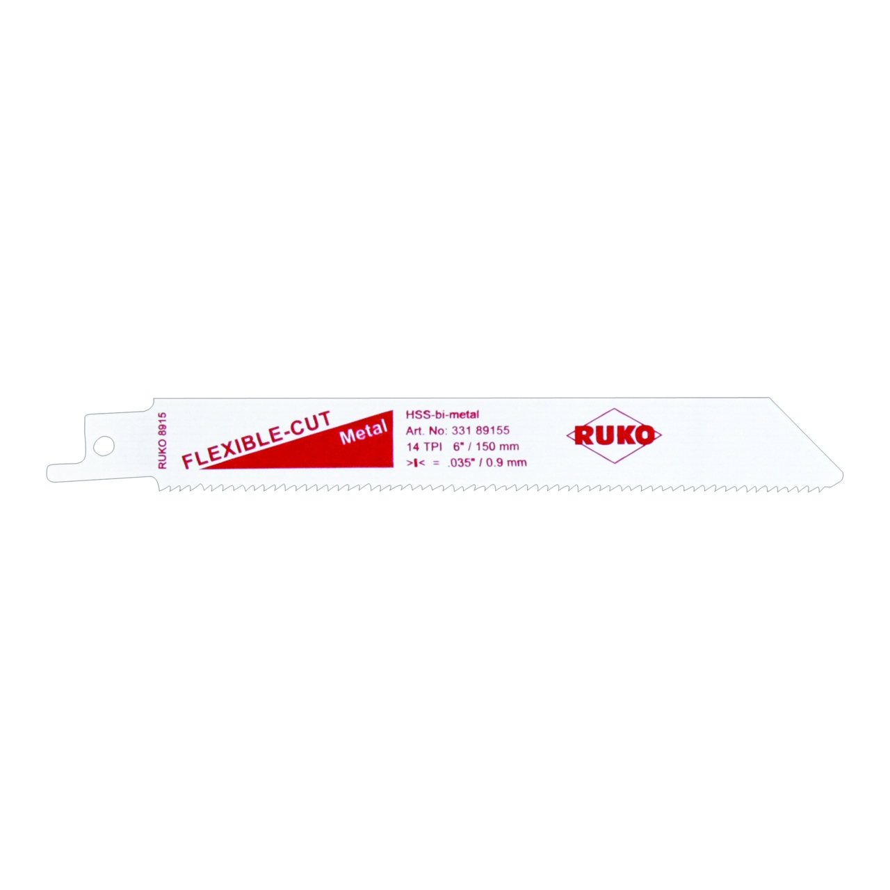 Lames de scies sabres 8915 Ruko HSS-bimétal