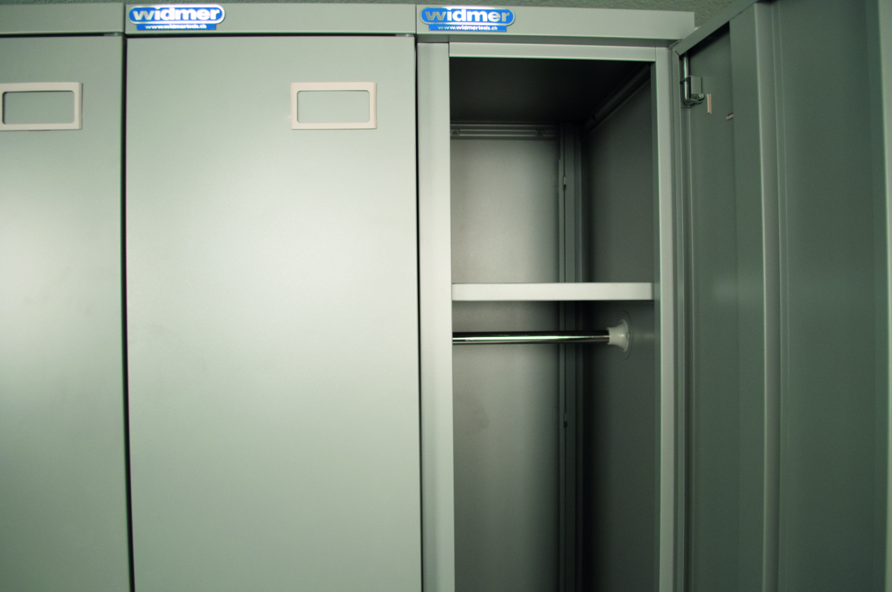 Garderobenschrank Widmer, 1-türig, 500x300x1800 mm