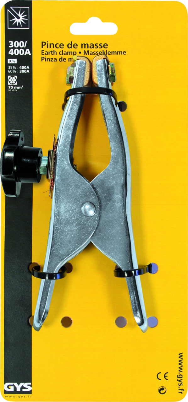 Massezange GYS, 400A, (60% 300A), 70 mm²