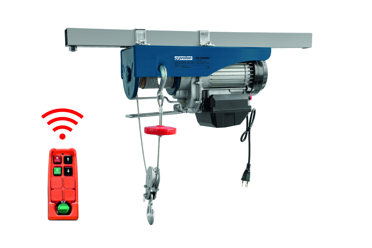 Seilwinde elektrisch Proton SW-500MRC, mit Fernbedienung