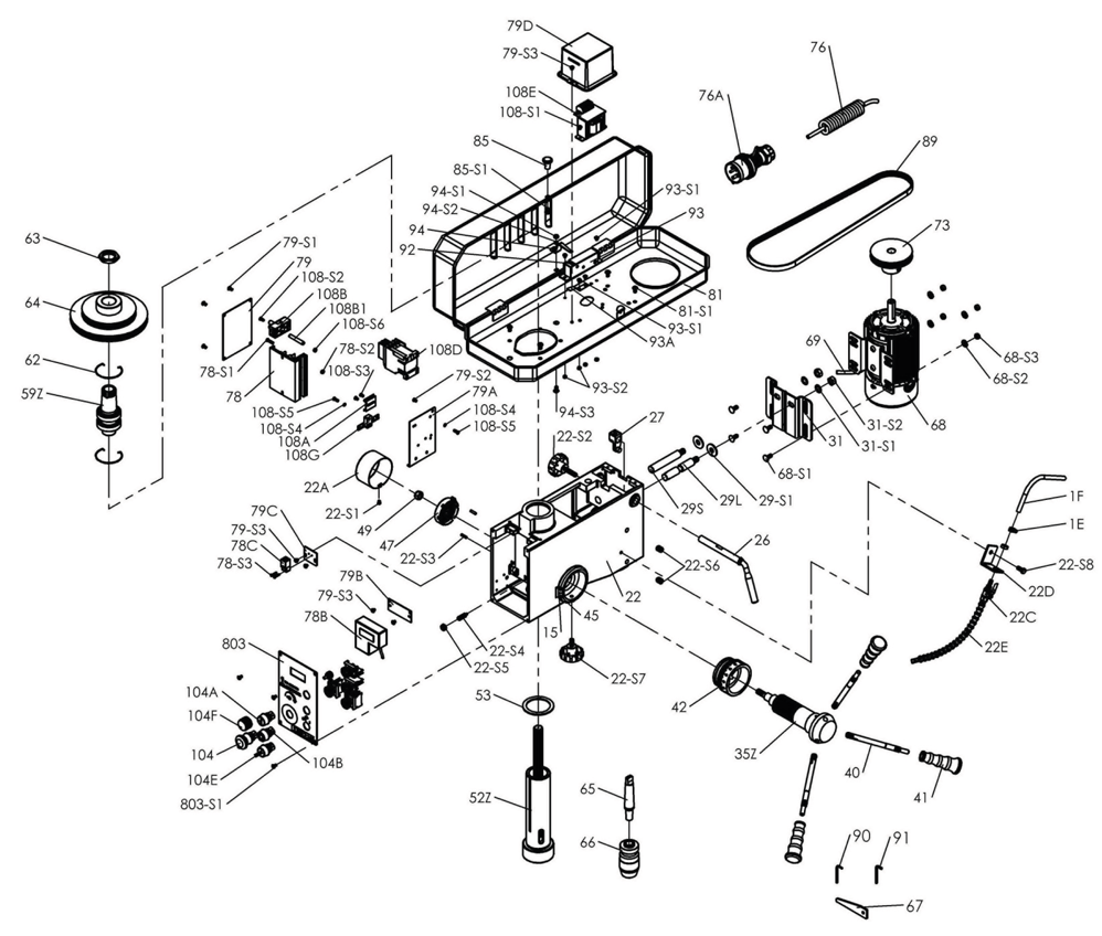 Perceuse à colonne Proton BMS-30VT