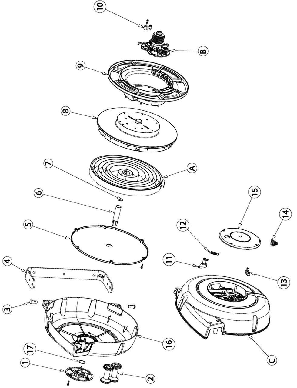 Kabelaufroller Proton KR-20T, 400 V