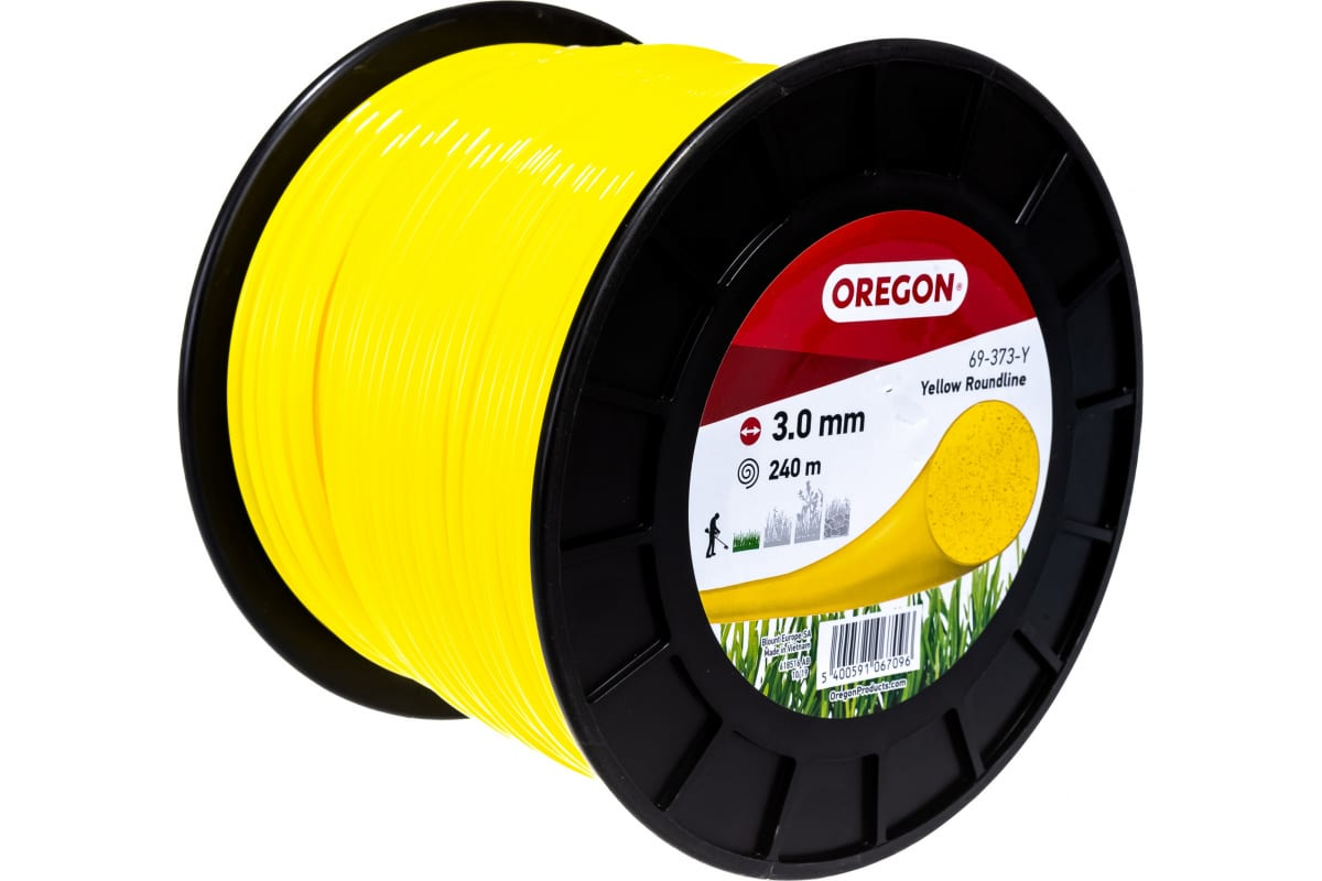 Faden Oregon gelb rund 3.0 mm x 240 m