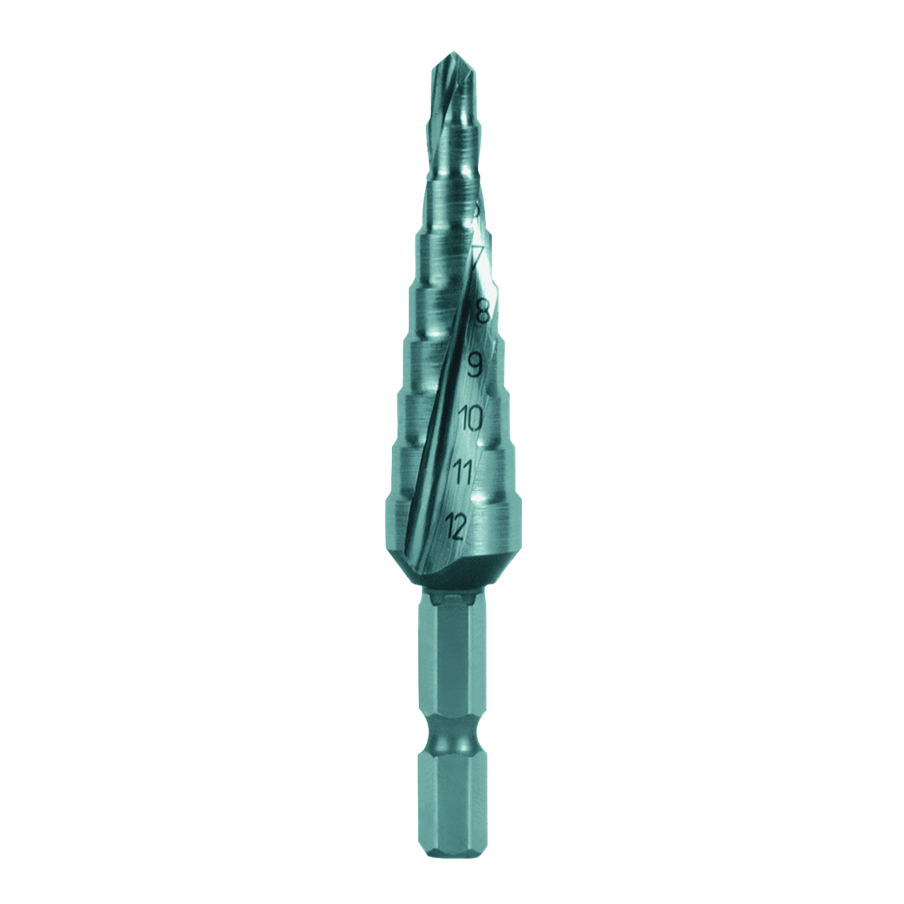 Stufenbohrer-Bit Ruko HSS Form C Kreuzanschliff Ø 4,0 - 12,0 mm