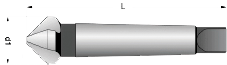 Dreischneidensenker 90° 30.00 mm