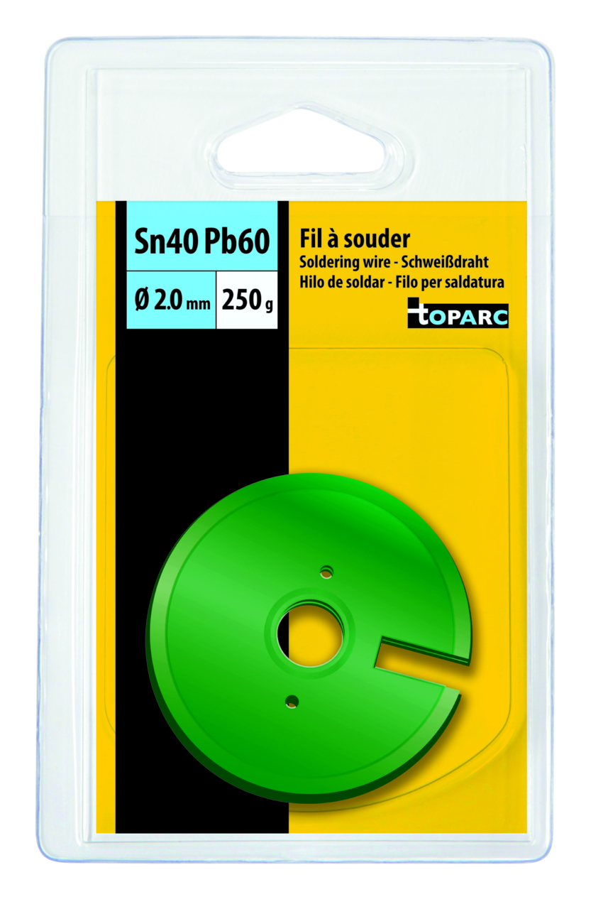 Lötdrahtspule GYS, 40% Zinn, Ø 2,0 mm, 250 g