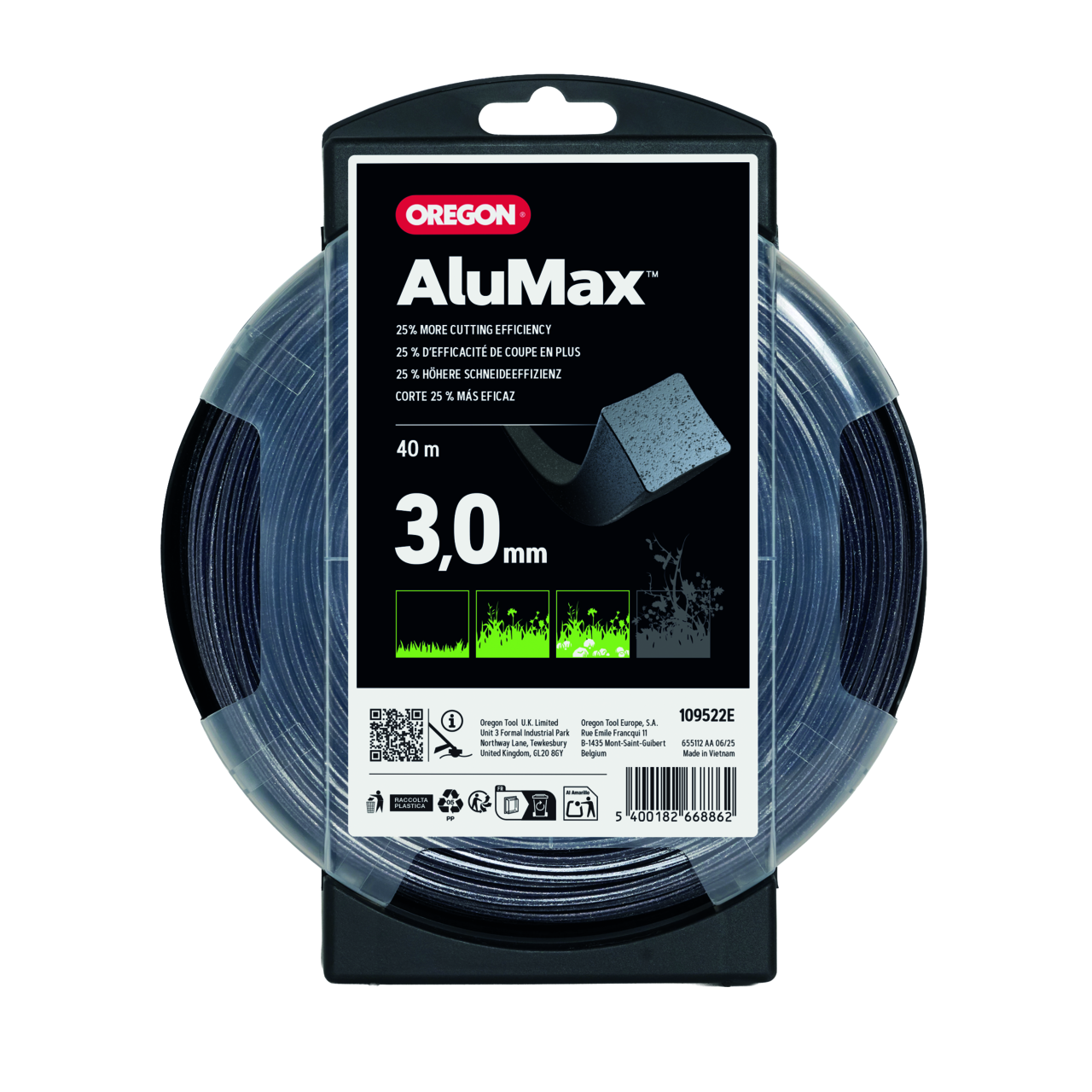 Faden Oregon AluMax quadratisch 3.0 mm x 40 m