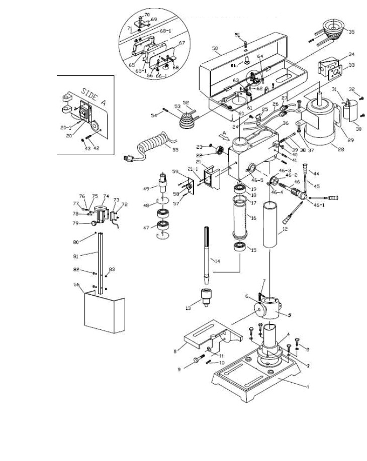Tischbohrmaschine Proton BMT-ECO16M