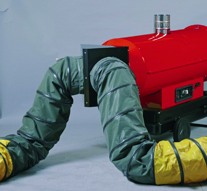 Anschlussset für Luftschlauch Arcotherm, 2-seitig, D= 400 mm