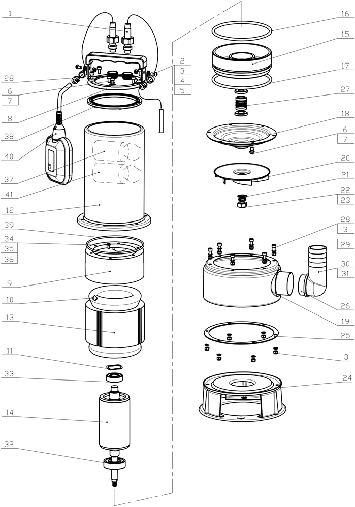 Fäkalienpumpe Hydrostar GT-Inox 18000