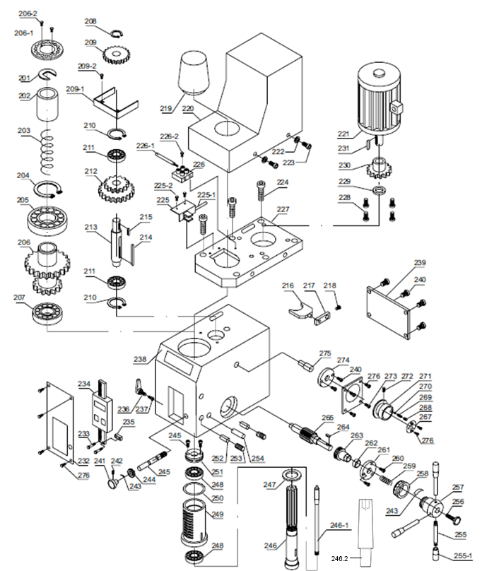 Perceuse-fraiseuse Proton BF-30VM