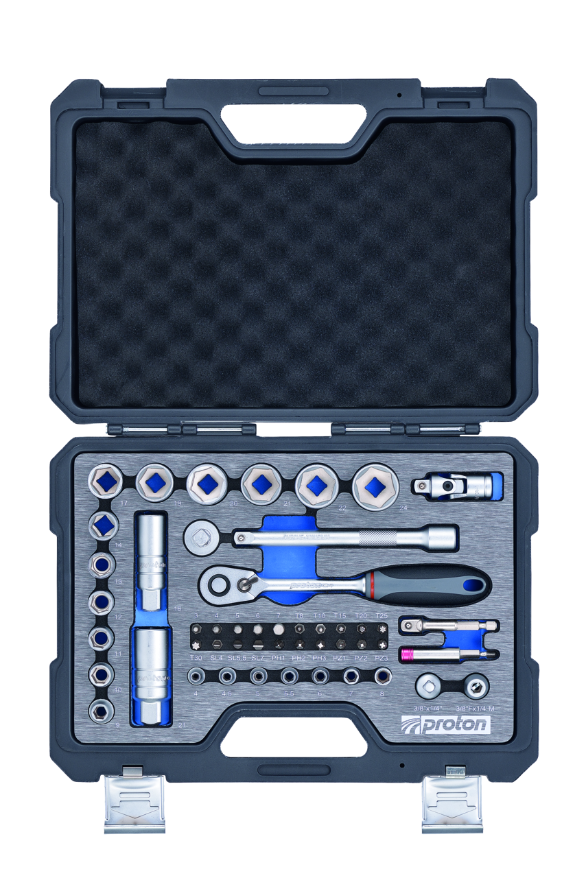 Steckschlüsselsatz Proton F-49M 3/8", 49-teilig