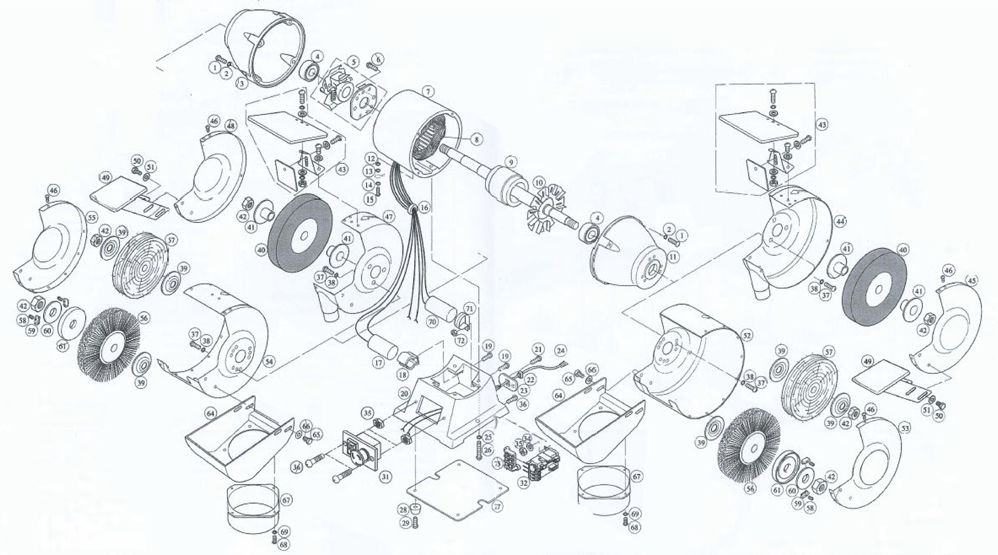 Doppelschleifmaschine Proton DSB-250T