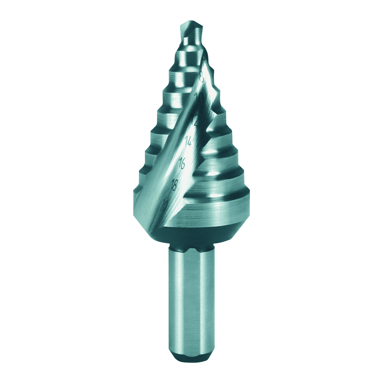 Stufenbohrer Ruko HSS Form C Kreuzanschliff kurz Ø 4,0 - 20,0 mm