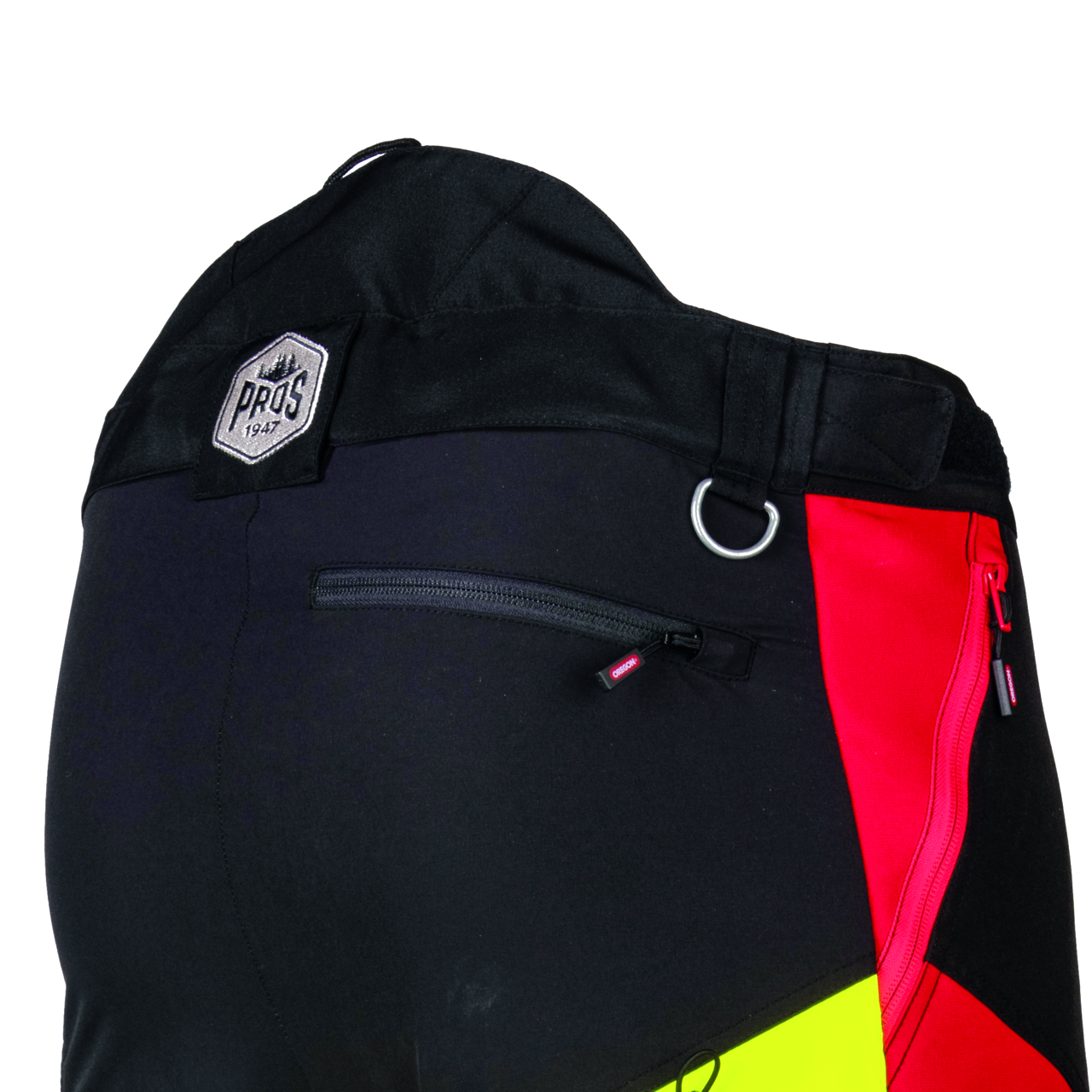Schnittschutzhose Oregon ForestXFiber rot/gelb Gr. L