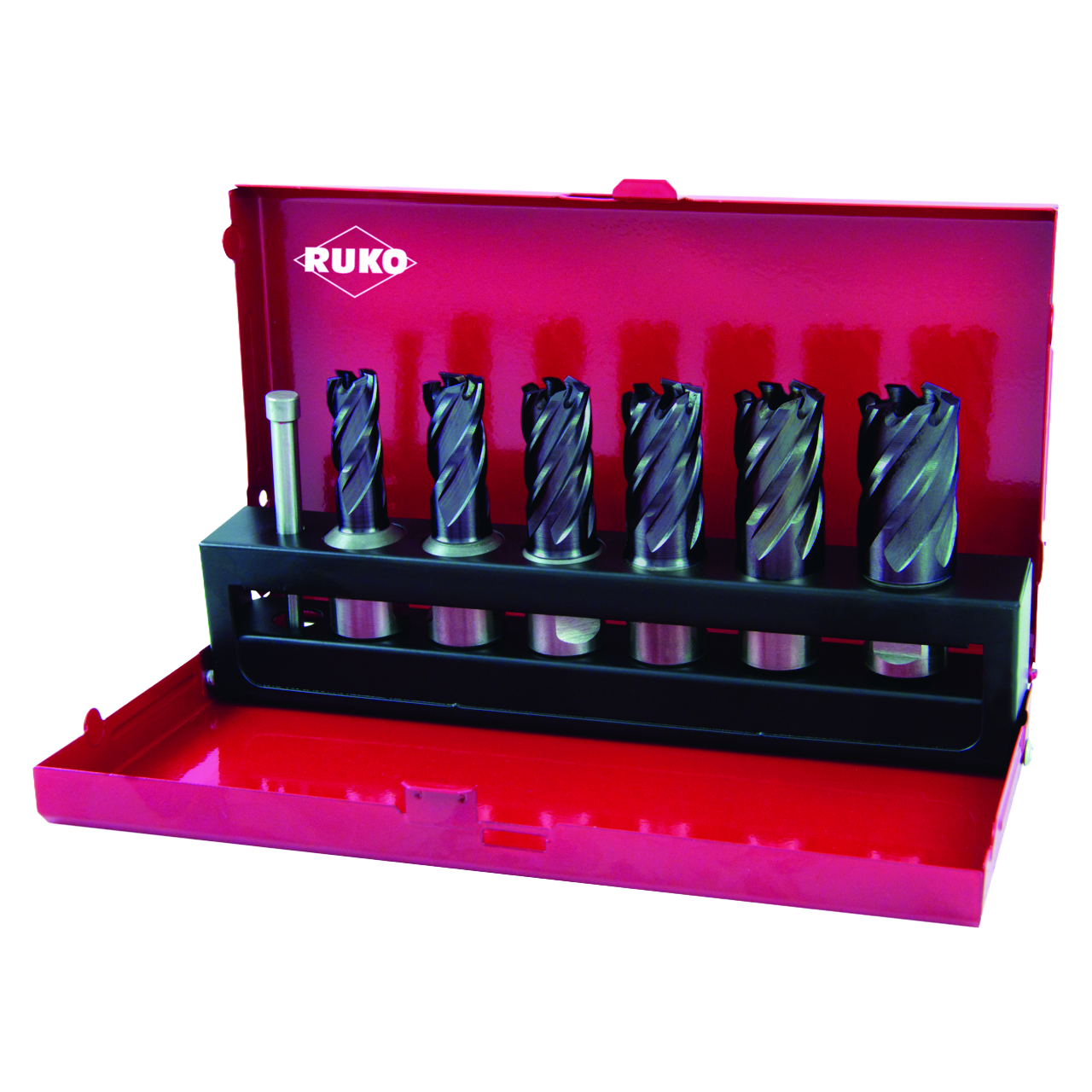 "Kernbohrer-Satz, Ruko HSS, TiAlN, Weldonschaft (¾""), Schnitttiefe 30,0 mm - 7-
