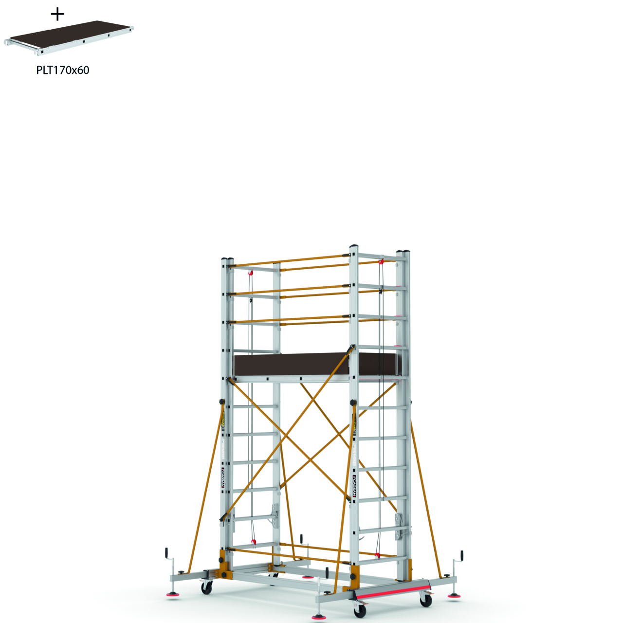 Rollgerüst teleskopierbar Widmer RGT-441