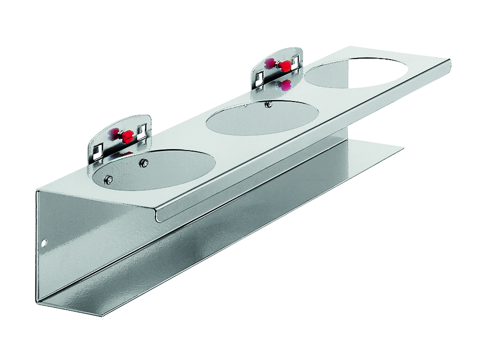 Porte-boîtes Widmer, triple, pour boîtes jusqu'à Ø 70 mm