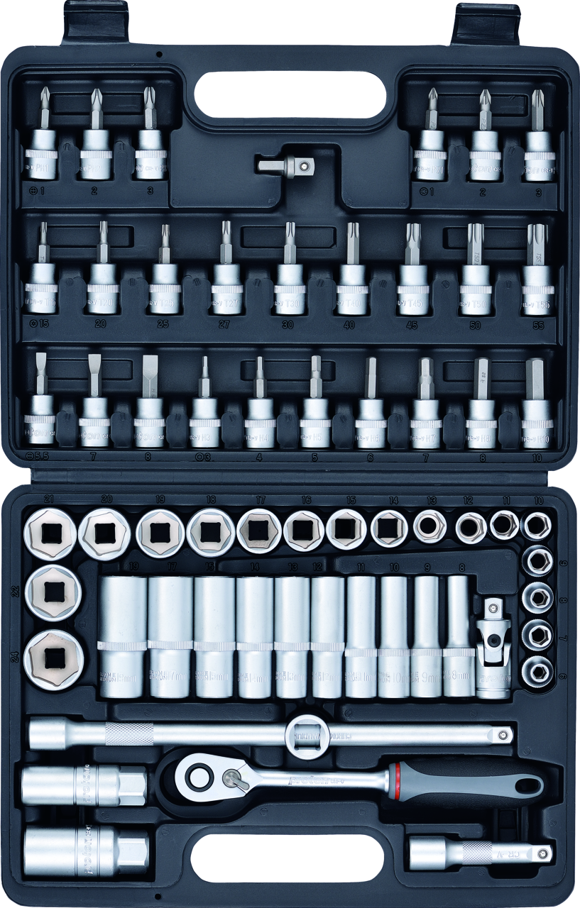 Steckschlüsselsatz Proton P-61C 3/8", 61-teilig