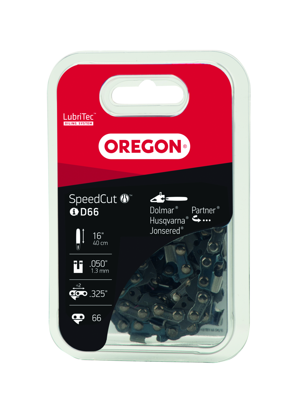 Kette Oregon .325", 1.3 mm, 66 Treibglieder, SpeedCut, Halbmeissel