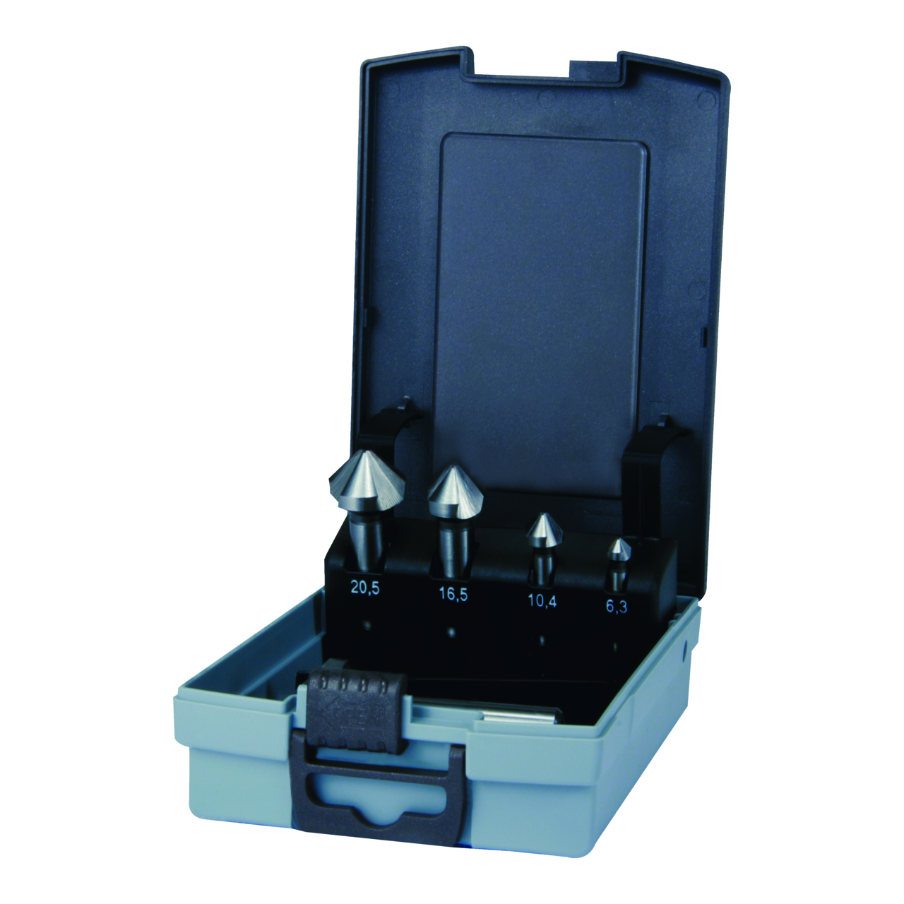 Jeu de fraises à chanfreiner Ruko DIN 335 type C 90° HSS pour aluminium - 5 Pces