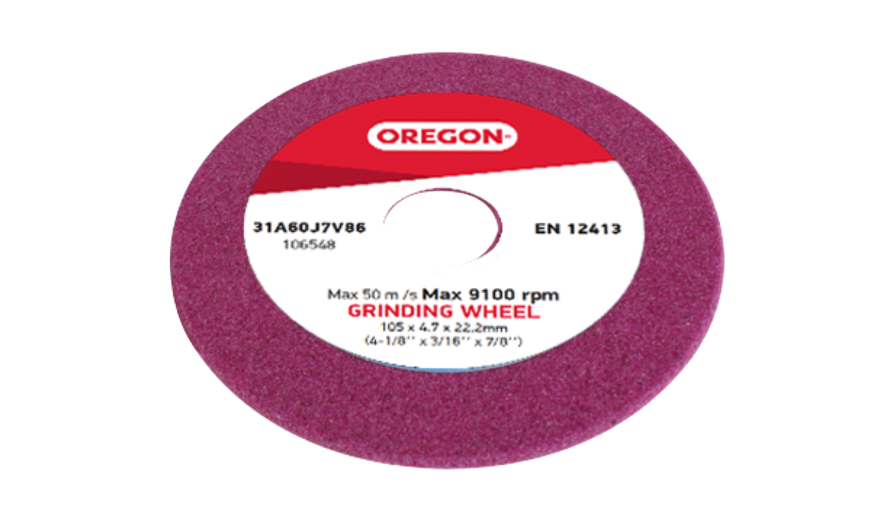 Schleifscheibe Oregon Dia. 105 x Dicke 4.7 x Loch 22.2 mm für Mini Jolly