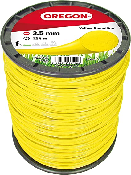 Faden Oregon gelb rund 3.5 mm x 124 m