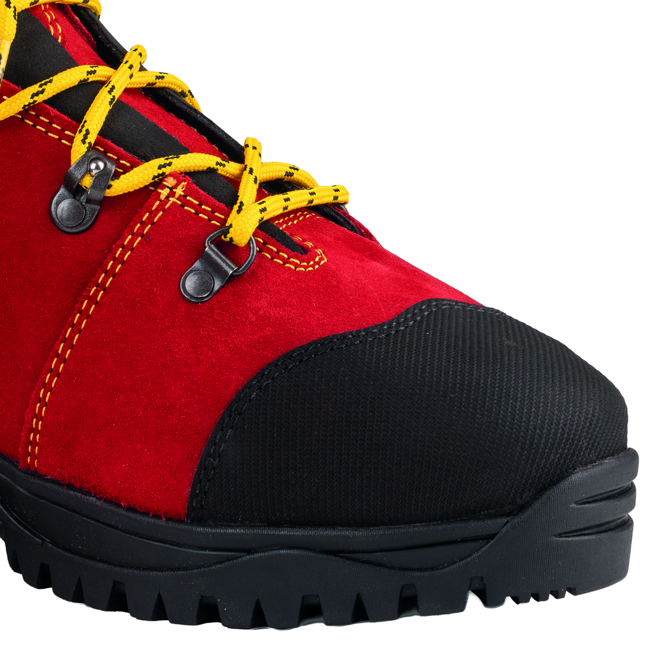 Leder-Schnittschutzstiefel Oregon Avertic rot/gelb Gr. 46